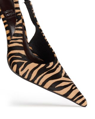 Jeffrey Campbell Women's Youwish-F Pointed Toe Calf Hair Slingback