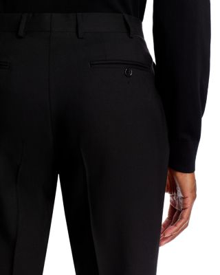 Capri M&eacute;lange Solid Slim Fit Dress Pants