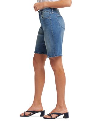 Lilly Boyfriend Denim Shorts in Cascade Wave