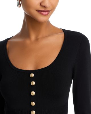 Lanetta Faux Button Sweater