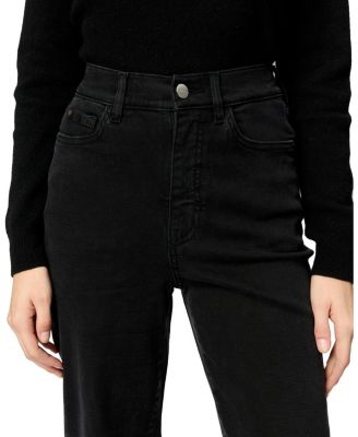 ASE Stretch High Rise Straight Jean in Jet Black