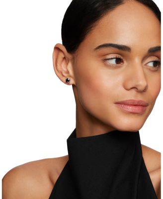 Ch&acirc;telaine&reg; Stud Earrings with Black Onyx and Diamonds