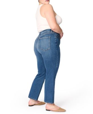 ASE Plus Stretch High Rise Straight Jean in Takeoff