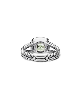 Petite Albion Ring with Prasiolite & Diamonds