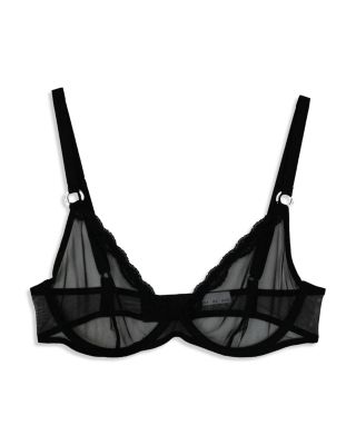 Sheer Tulle Underwire Demi Bra