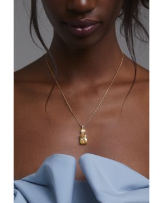 Macaron Cubic Zirconia Double Drop Pendant Necklace in 18K Gold Plated, 16"-18"