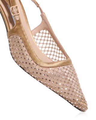 Women's Amel 50 Embellished Slingback Kitten Heel Pumps  