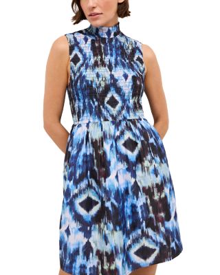 Marie Oliver - Halsey Printed Mock Neck Dress