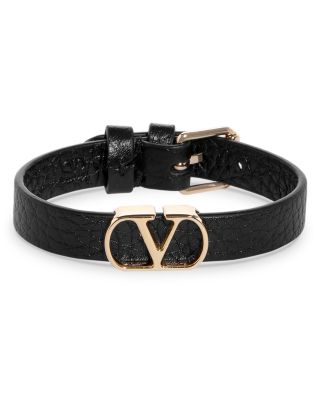 ブレスレット VALENTINO V LOGO LEATHER BRACELET Valentino Garavani V-Logo Signature Leather Bracelet | Saks