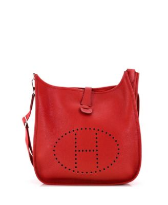 Pre-Owned Hermes Pm Evelyne Bag Gen Iii Clemence