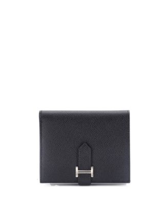 Pre-Owned Hermes Compact Bearn Wallet Epsom