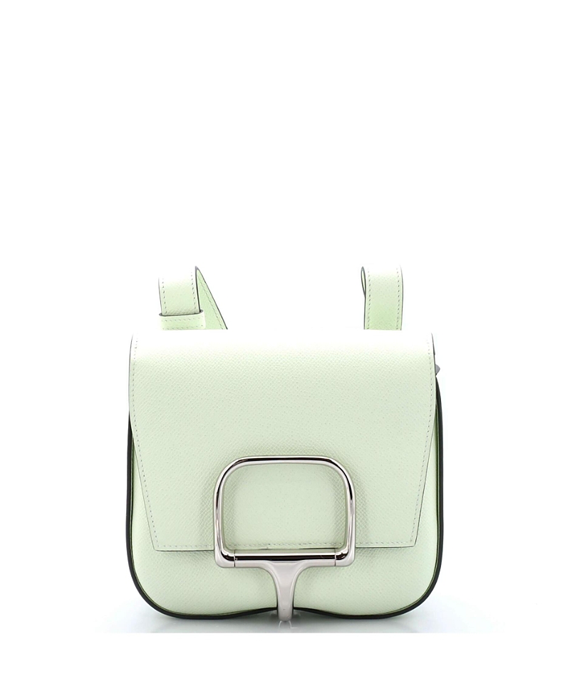 Pre-owned Pre-owned Hermes Hermes Mini Della Cavalleria Shoulder Bag Epsom In Green