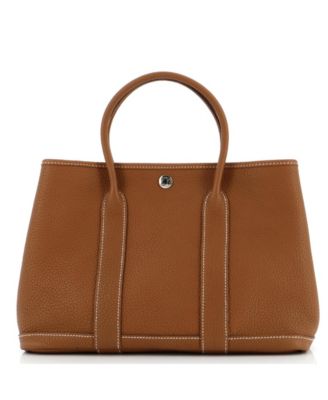 Pre-Owned Hermes 30 Garden Party Tote Leather