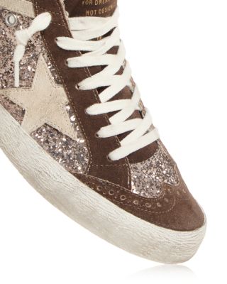 Unisex Mid Star Embellished Mid Top Sneakers