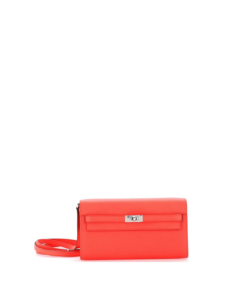 Pre-owned Pre-owned Hermes Hermes Kelly To Go Wallet Epsom In Pink