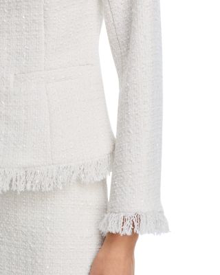 Tweed Fringe Trim Jacket