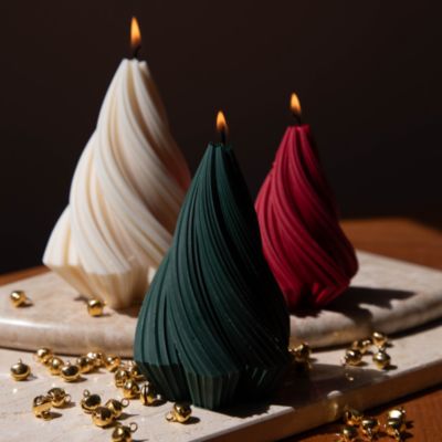 Moname Swirl Candles, Set of 2