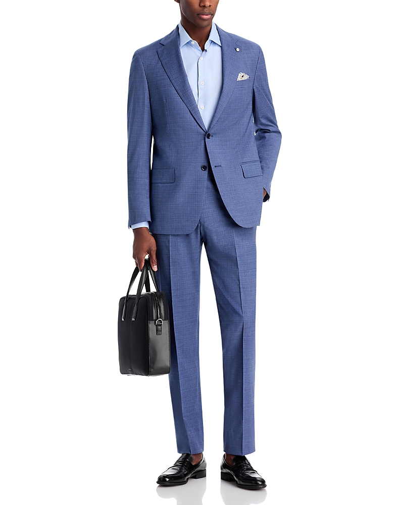 Hart Schaffner Marx Tonal Graph Check New York Fit Suit In Blue