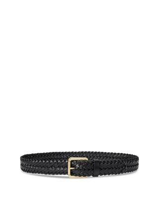 LINDQUIST Braided Belt in Black Vachetta main image 1