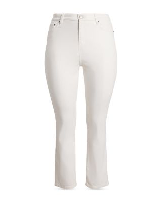 Plus High Rise Straight Ankle Jeans