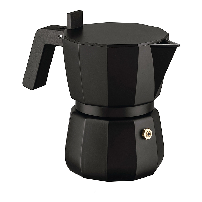 Alessi Nocolor Moka Cast Aluminium Espresso Coffee Maker 15.5cm