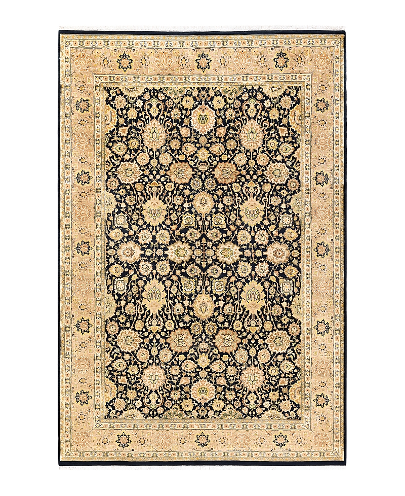 Bloomingdale's Mogul M1380 Area Rug, 6'1 X 9'1 In Black
