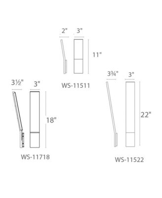  Blade 11in 3000K LED Wall Sconce
