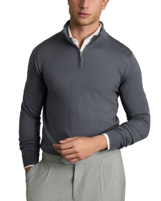 Reiss Half Zip Funnel Merino Sweater