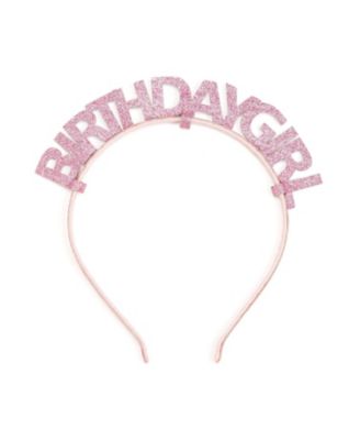 Sweet Wink - Girls' Pink Birthday Girl Headband - Little Kid and Big Kid