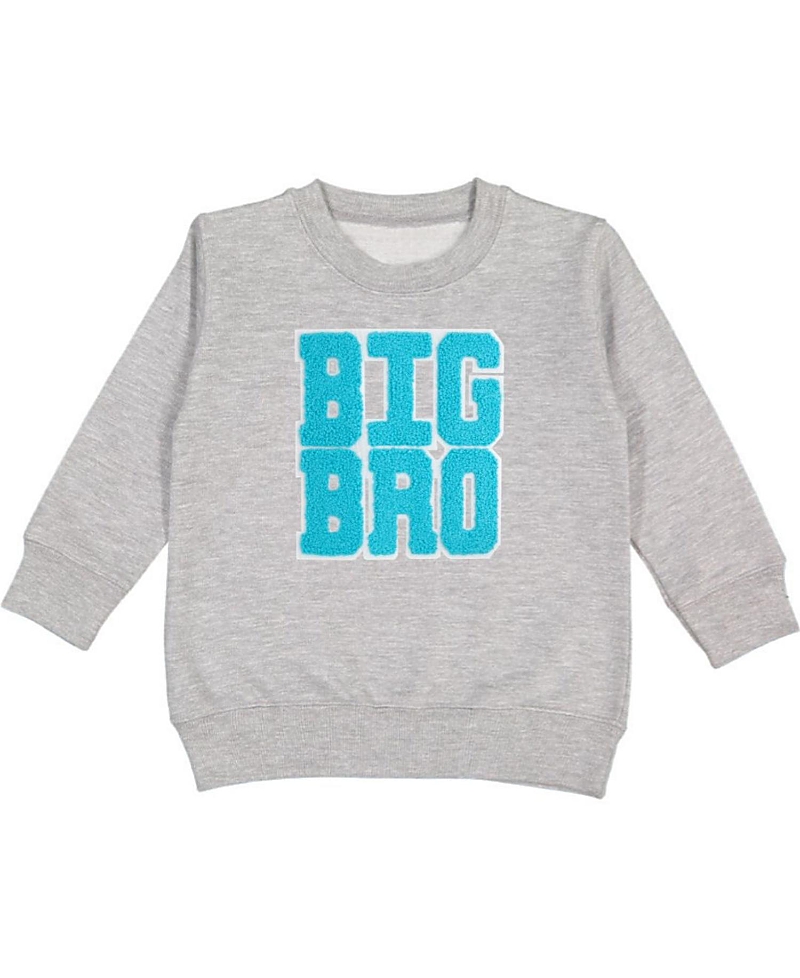 Sweet Wink Big Bro Patch Sweatshirt In Grey
