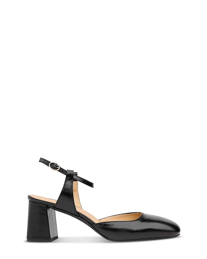 Whistles Matilda Block Heel Shoe In Black