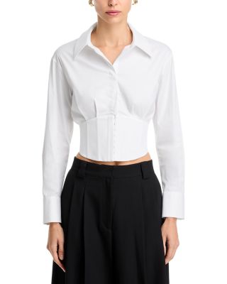 Edie Corset Button Down Top