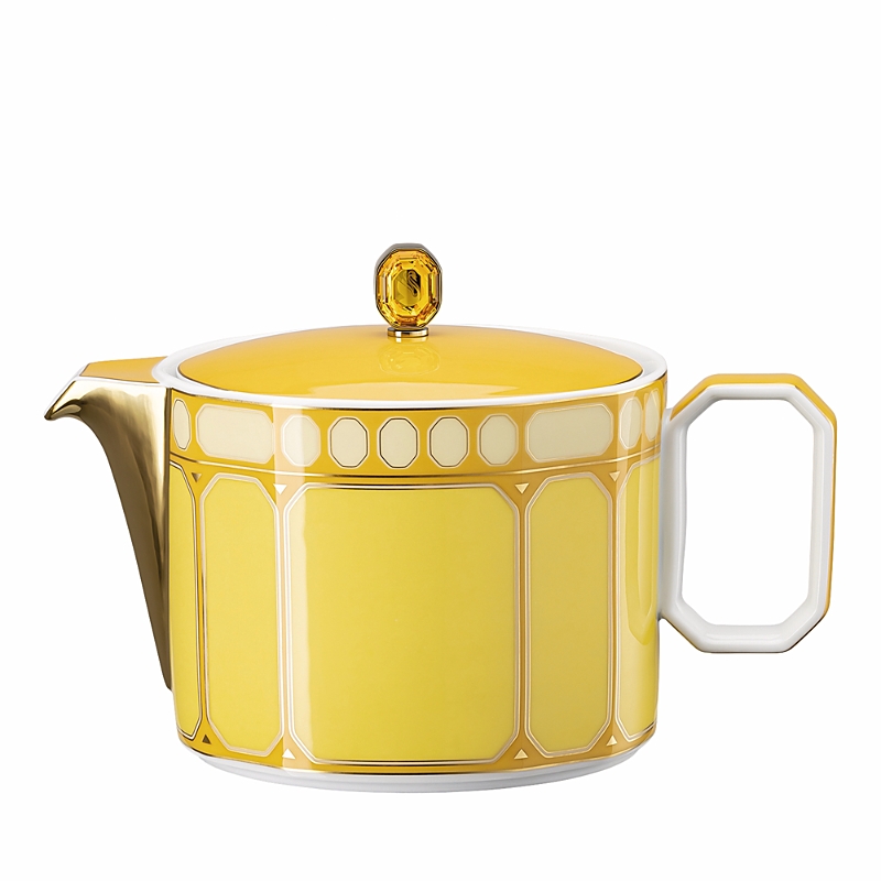 Rosenthal Swarovski X Signum Small Teapot In Yellow
