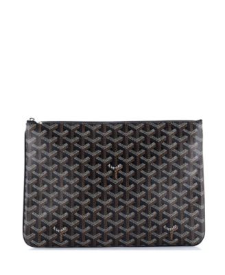 Pre-Owned Goyard - MM Senat Zip Pouch Coated Canvas