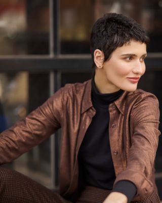 Connie Foiled Shirt Jacket