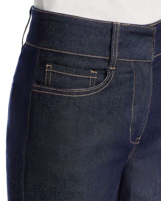 Raquelita Sheen High Rise Wide Leg Jeans in Dark Denim Blue