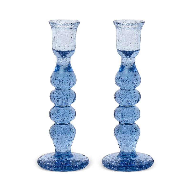 Juliska Provence 7" Candlesticks, Set Of 2 In Blue