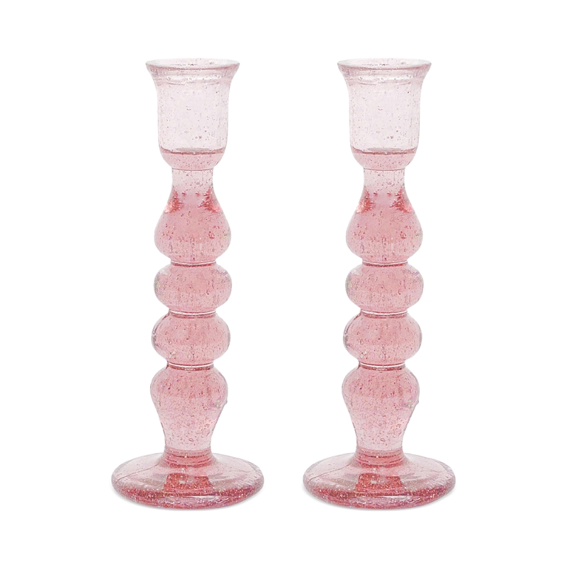 Juliska Provence 7 Candlestick, Set Of 2 In Blush
