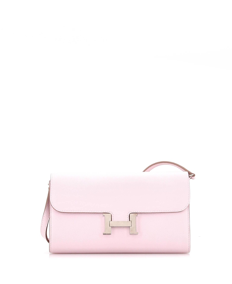 Pre-Owned Hermes Constance To Go Wallet Evercolor