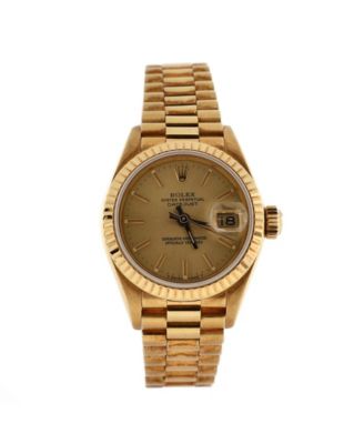 Pre-Owned Rolex - Oyster Perpetual President Datejust Automatic Watch in Gold 26mm