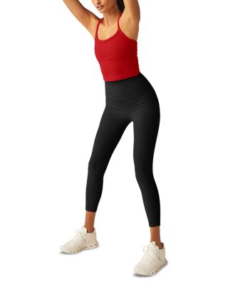 Spacedye Slim Racerback Cropped Tank in Ruby Red