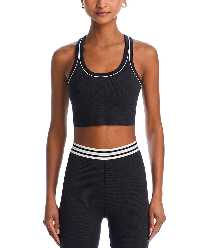 Shop Splits59 Bailey Active Rib Sports Bra In Heather/graphite