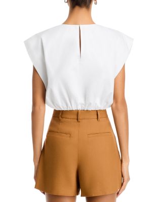 Billie Extended Shoulder Poplin Top