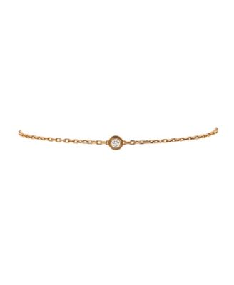 Pre-Owned Cartier Small D'Amour Bracelet 18K Rose Gold and Diamond