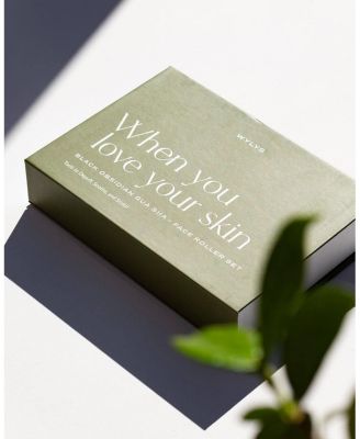 Black Obsidian Gua Sha + Face Roller Set