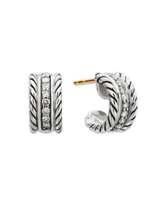 Outlets DY Cable Classics Earrings with Diamonds