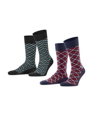 Smart Check Socks, Pack of 2