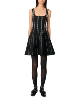 Maje Short Jacquard Knit Dress | Bloomingdale's Women