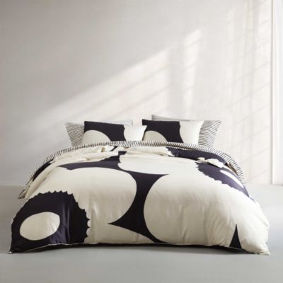 Iso Unikko Cotton 3 Piece Duvet Cover Set, Full Queen