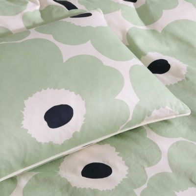 Unikko Cotton 3 Piece Duvet Cover Set, Full Queen